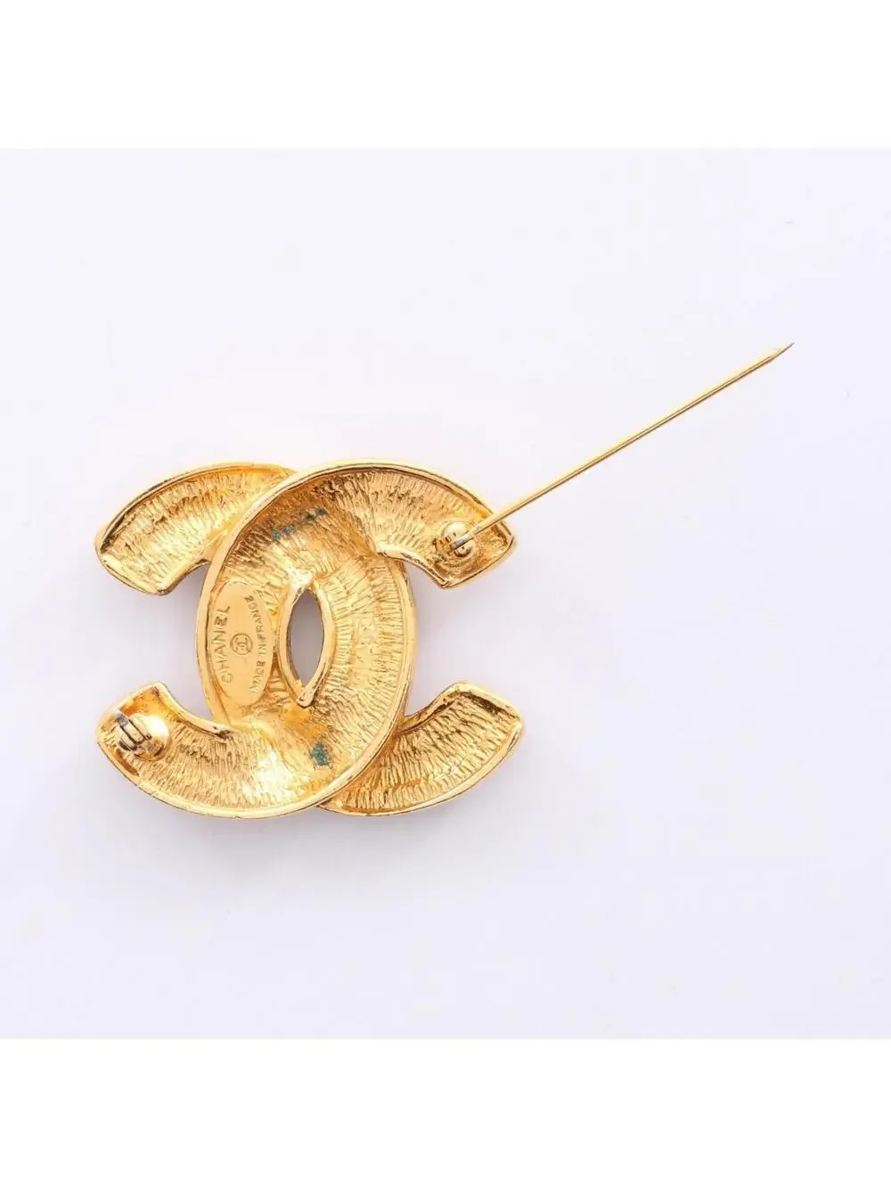Chanel Cc Logo Brooch Metal #246670C11B